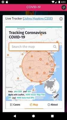 Coronavirus COVID 19 live tracker & symptoms android App screenshot 5